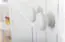 Kast massief grenen wit gelakt Junco 40 - afmetingen 195 x 84 x 42 cm