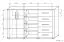 Ladekast /dressoir Aitape 41, kleur: donker Sonoma eiken / licht Sonoma eiken - afmetingen: 105 x 170 x 40 cm (H x B x D)
