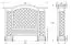 Pergola Amaryllis met bank - Afmeting: 330 x 80 x 260 cm (B x D x H)