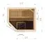 prefab elementen sauna Tirari 68 mm met 1 raam en dakrand - buitenmaten (B x D x H): 175 x 144 x 199 cm