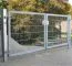 Buisframe dubbele draaipoort, Utvoering: verzinkt, Hoogte: 83 cm, Doorgang: 400 cm
