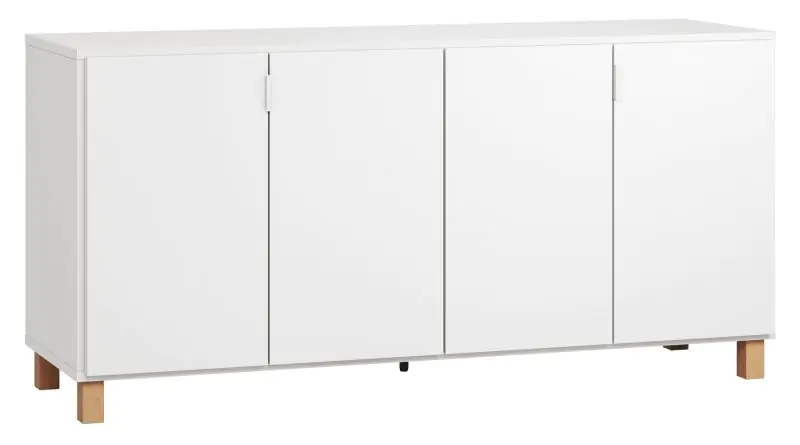 dressoir / ladekast Invernada 04, kleur: wit - Afmetingen: 78 x 160 x 47 cm (H x B x D)