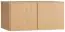 opzetkast voor dubbeldeurskast Averias, kleur: eiken - Afmetingen: 45 x 93 x 57 cm (H x B x D)