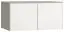 opzetkast voor dubbeldeurskast Bellaco 17, kleur: grijs / wit - Afmetingen: 45 x 93 x 57 cm (H x B x D)