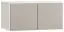 opzetkast voor dubbeldeurskast Bellaco 38, kleur: wit / grijs - afmetingen: 45 x 93 x 57 cm (H x B x D)