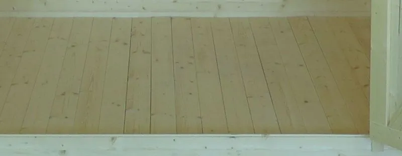 Vloeren geschikt voor blokhutprofiel planken tuinhuis Kitzbühel 3,00 x 3,00 incl. onderconstructie