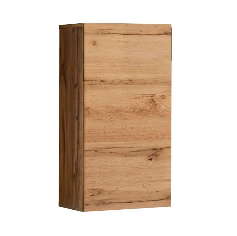 Modern wandmeubel Möllen 04, kleur: Eik Wotan - Afmetingen: 60 x 30 x 25 cm (H x B x D), met twee vakken
