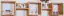 wandrek / hangplank / kubus massief grenen kleur: elzenhout Junco 285 - Afmetingen: 33 x 162 x 20 cm (H x B x D)