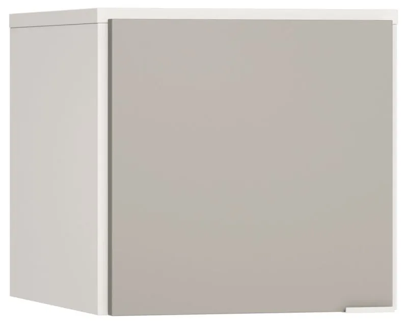 opzetkast voor eendeurskast Bellaco 37, kleur: wit / grijs - Afmetingen: 45 x 47 x 57 cm (H x B x D)