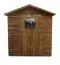 Tuinberging / tuinhuis Hohenegg, FSC®, druk geïmpregneerd bruin - buitenafmetingen met dak: 200 x 153 x 210 cm (L x B x H)