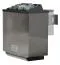 Saunahuis "Mailisa" SET incl. 2 banken, ovenbeschermer, hoofdsteun, kleur: naturel, met oven BIO 9 kW - 304 x 304 cm (B x D), vloeroppervlak: 8,65 m².