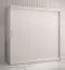 Kledingkast met veel opbergruimte Balmenhorn 13, kleur: mat wit - afmetingen: 200 x 180 x 62 cm (H x B x D), met 10 vakken en twee kledingstangen