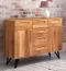 sideboard kast /dressoir Masterton 11 geolied massief beuken - Afmetingen: 100 x 136 x 45 cm (H x B x D)
