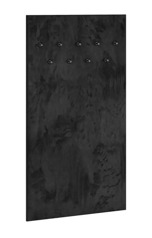 Kapstok Lautela 07, kleur: zwart - Afmetingen: 153 x 80 x 3 cm (H x B x D)