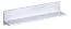 Kinderkamer - hangplank / wandrek Frank 12, kleur: wit - 17 x 90 x 19 cm (h x b x d)