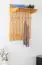 garderobe / kapstok massief grenenhouten kleur elzenhout Junco 346 - Afmetingen: 100 x 80 x 33 cm (H x B x D)
