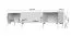 TV-meubel Asau 08, kleur: kasjmier / donker eiken - Afmetingen: 56 x 206 x 47 cm (H x B x D)