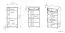 Schoenenkast Vacaville 09, kleur: licht Sonoma eiken - afmetingen: 90 x 50 x 34 cm (H x B x D), met 2 deuren, 1 lade en 4 vakken.