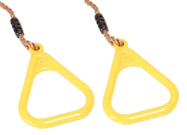 Turnringen driehoek incl. touw - kleur: geel