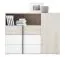 Slaapkamer compleet set E Schilde, 7-delig, kleur: wit eiken / wit / antraciet