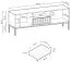 Complete woonkamer - Set B Worthing, 4-delig, kleur: groen / zwart