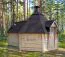 Barbecue- en sauna Kota Eisenhut 5 - afmetingen: 545 x 376 x 310 (B x D x H), grondoppervlakte: 13 m², tentdak 