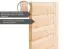 Buiten sauna "Linnea 3" SET met kachel van 9 kW en moderne deur, kleur: terragrijs - 396 x 231 cm (B x D), grondoppervlakte: 8,4 m²