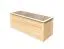 Verhoogd bed tuin 2 gemaakt van Noords vurenhout, Kleur: natuur, afmetingen: 254 x 94 x 92 cm (B x D x H)