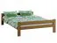 Tienerbed / jeugdbed in functioneel design Llorts 20, massief grenen, kleur: eiken - Lig vlak: 160 x 200 cm (B x L)