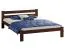 tienerbed / jeugdbed in neutraal design Encamp 27, massief grenen, kleur: walnoot - Lig vlak: 160 x 200 cm (B x L)