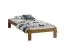 Eenpersoonsbed / logeerbed Erts 05, massief grenen, kleur: eiken - Lig vlak: 90 x 200 cm (B x L)