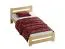 Functioneel eenpersoonsbed Nagol 06, massief grenen, kleur: natuur / transparant grenen - ligvlak: 90 x 200 cm (B x L)