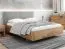 Eenpersoonsbed / logeerbed Massana 02 massief eiken geolied - Lig vlak: 140 x 200 cm (B x L)