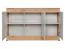 Ladekast / dressoir Asheim 06, kleur: grijs / eiken Artisan - Afmetingen: 91 x 150 x 40 cm (H x B x D), met zes vakken
