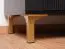 Moderne eetkamerset K Barbe, met gouden handgrepen, kleur: mat zwart, ABS randbescherming, 4 stuks