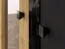 vitrinekast Lassila 03, kleur: Artisan eiken / zwart - afmetingen: 153 x 92 x 40 cm (H x B x D), met twee deuren en 8 vakken