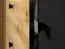 ladekast Lassila 05, kleur: Artisan eiken / zwart - afmetingen: 83 x 138 x 40 cm (H x B x D), met een deur, 3 laden en 2 vakken
