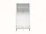 Kleiderschrank mit viel Stauraum Roanoke 01, Farbe: Weiß / Weiß Glanz - Abmessungen: 190 x 92 x 53 cm (H x B x T), mit 2 Türen, 1 Schublade und 1 Fach