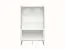 Vitrine Roanoke 03, Farbe: Weiß / Weiß Glanz - Abmessungen: 152 x 92 x 40 cm (H x B x T), mit 4 Türen und 4 Fächern