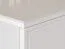 dressoir / sideboard kast Roanoke 05, kleur: wit / glanzend wit - Afmetingen: 85 x 120 x 40 cm (H x B x D), met 1 deur, 3 laden en 2 vakken