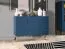 Ladekast /dressoir /sideboard kast /sideboard kast Kumpula 04, kleur: donkerblauw - afmetingen: 85 x 120 x 40 cm (H x B x D), met 1 deur, 3 laden en 2 vakken