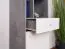 Tienerkamer - Open kast Lede 08, kleur: grijs / eiken / wit - afmetingen: 190 x 45 x 40 cm (H x B x D)