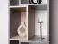 Tienerkamer - Open kast Lede 08, kleur: grijs / eiken / wit - afmetingen: 190 x 45 x 40 cm (H x B x D)