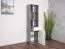 Tienerkamer - Open kast Lede 08, kleur: grijs / eiken / wit - afmetingen: 190 x 45 x 40 cm (H x B x D)