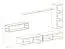 Hang woonwand Valand 14, kleur: zwart - Afmetingen: 170 x 300 x 40 cm (H x B x D), met push-to-open functie
