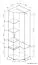 Kast / hoekkast Lorengau 36, kleur: Sonoma eiken - afmetingen: 202 x 90 x 90 cm (H x B x D)