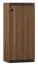 Kast Mojokerto 16 , kleur: Walnoot / Zwart - Afmetingen: 121 x 55 x 39 cm (H x B x D)
