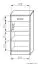Dressoir /  ladekast Paseh 18, kleur: Sonoma eiken - Afmetingen: 80 x 40 x 37 cm (H x B x D)