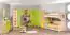 Kinderkamer - Benjamin 22 dressoir / ladekast / ladekast, kleur: essen / Groen - afmetingen: 102 x 44 x 37 cm (H x B x D)