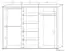 Schuifdeurkast / kleerkast Aitape 38, kleur: donker Sonoma eiken - afmetingen: 188 x 230 x 60 cm (H x B x D)
